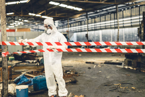 Professional Sewage Cleanup technician working in Athens, GA